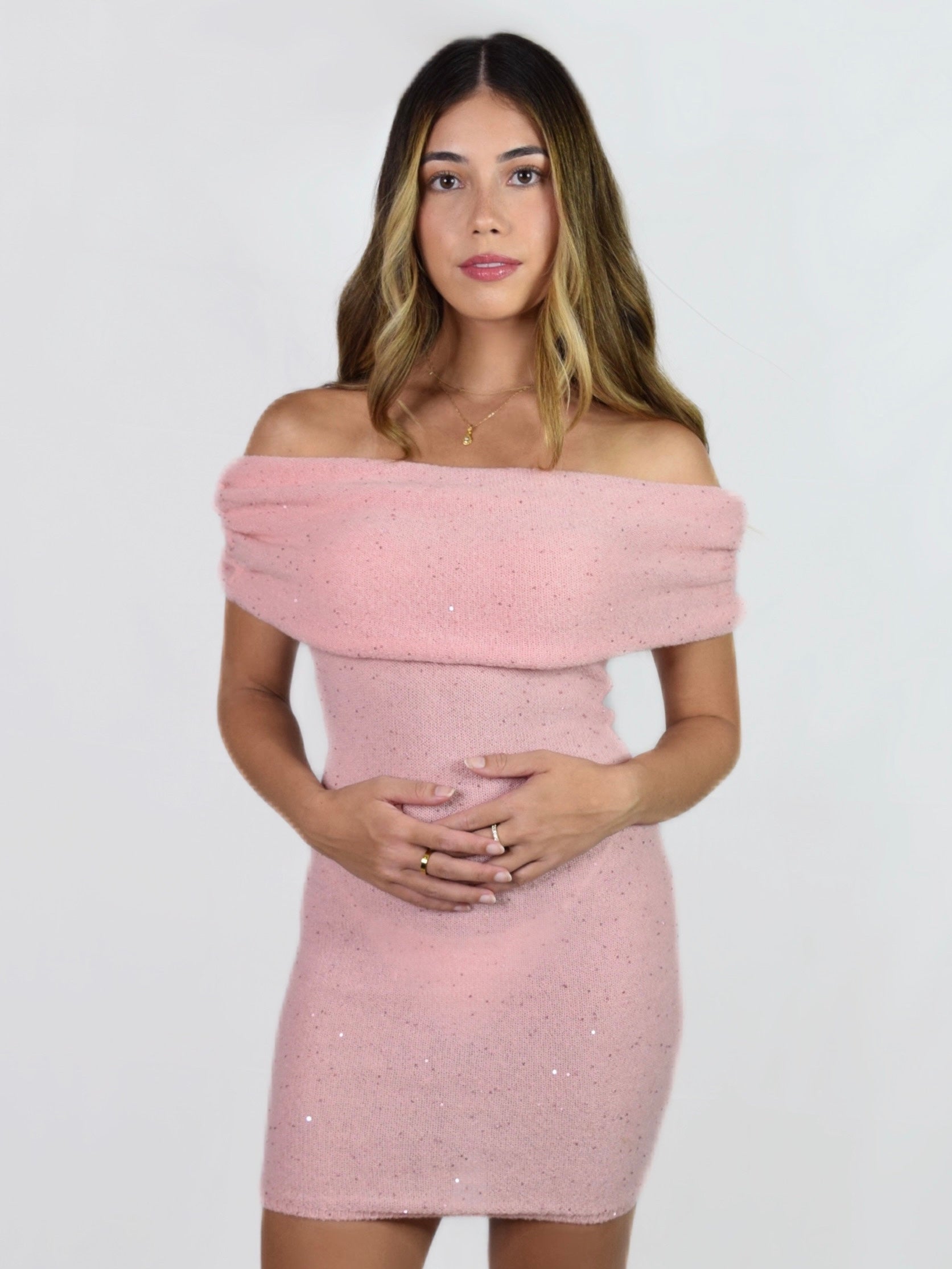 Céleste Mini Dress - Light Pink